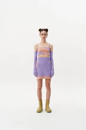 Odor Neutralizing Technology ReinforcedStitching WHIRLPOOL "SPRAY PAINTED" BRA TOP WITH DETACHABLE GLOVES