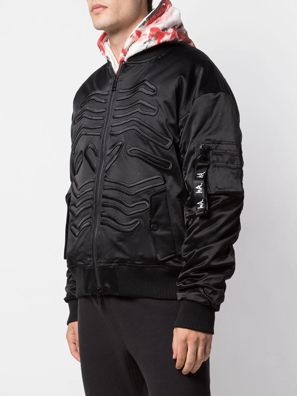 HAC-HEAD BOMBER BLACK Camo Print