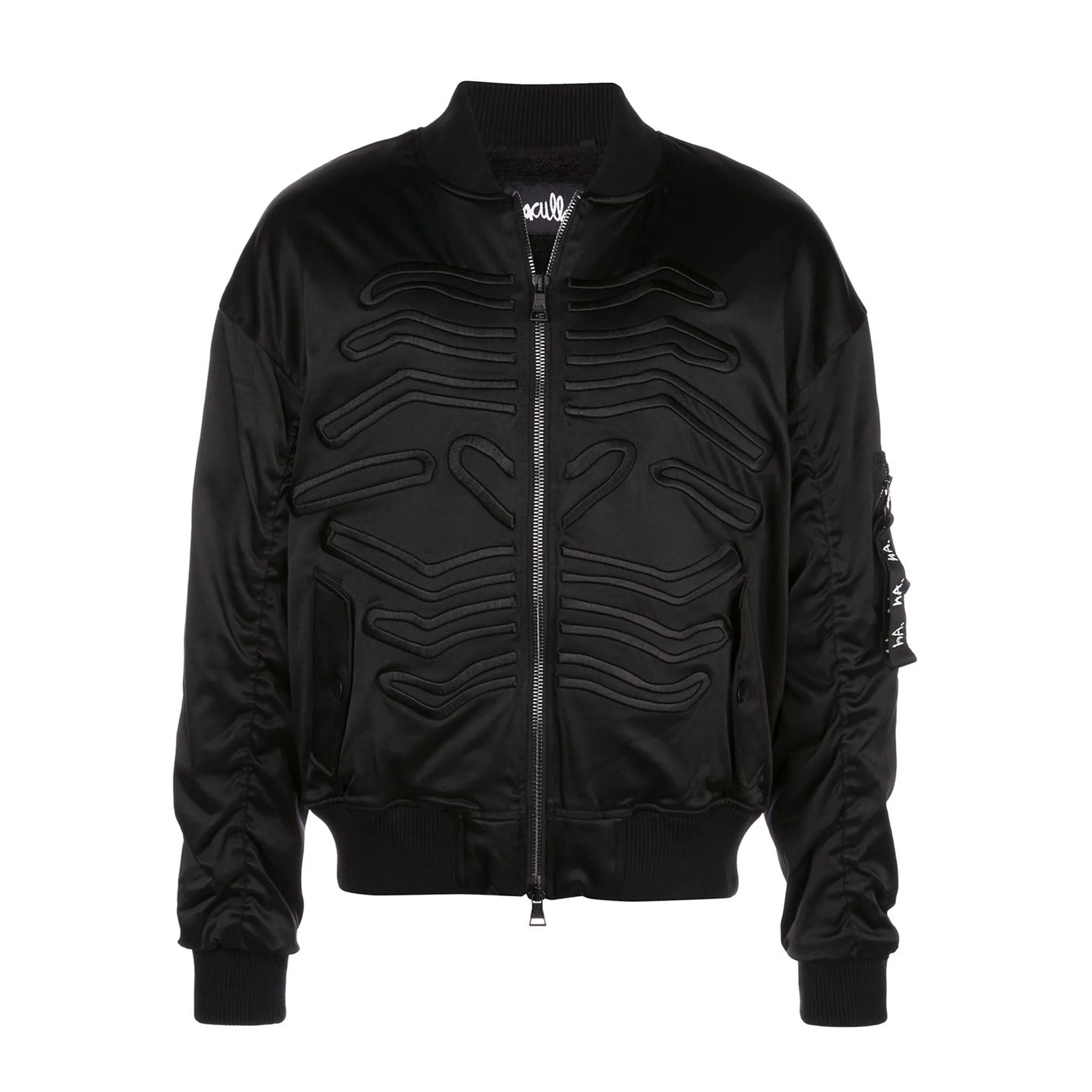 Full Length Zipper Closure HAC-HEAD BOMBER BLACK