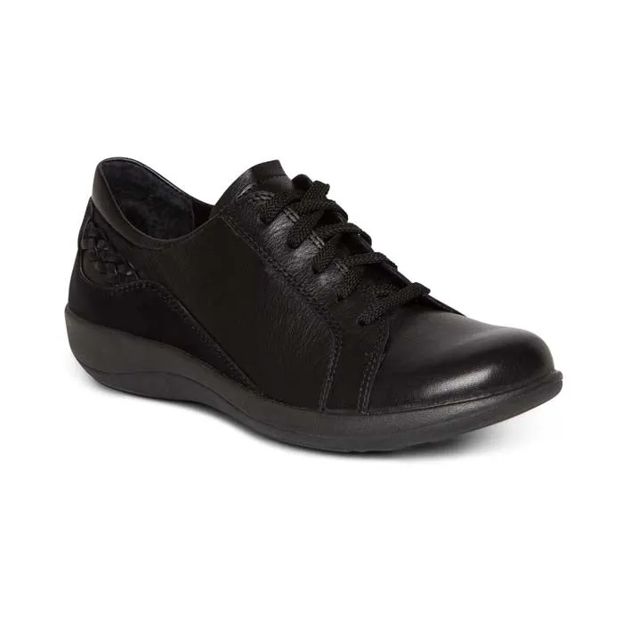 Smile Step Womens Aetrex Dana Lace Up Oxford in Black