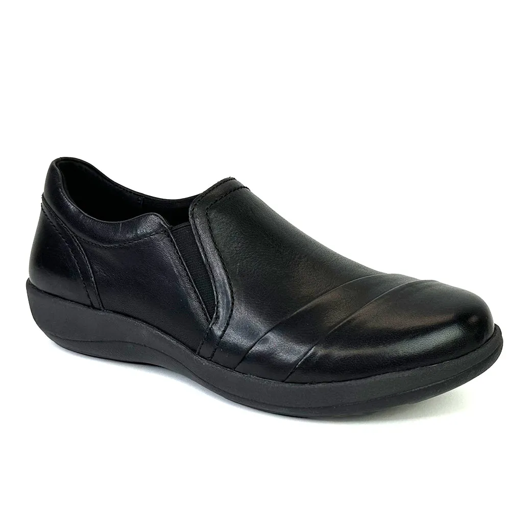 Womens Aetrex Helena in Black Bright Step