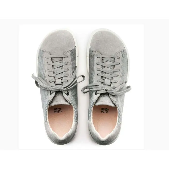 Womens Birkenstock Bend Canvas/Suede Narrow in Whale Gray Cool Urban Chic Comfort