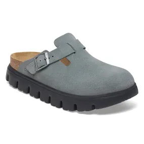 Womens Birkenstock Boston Chunky Narrow in Basalt Gray Light Stride
