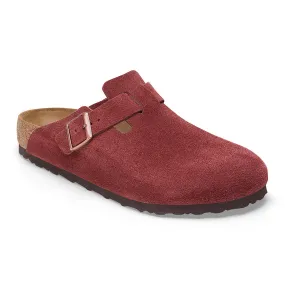 Womens Birkenstock Boston Narrow in Zinfandel Lined interior