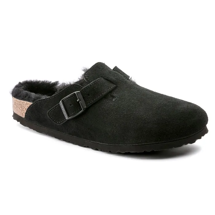 Anytime Wear Everyday Use Womens Birkenstock Boston Shearling Black