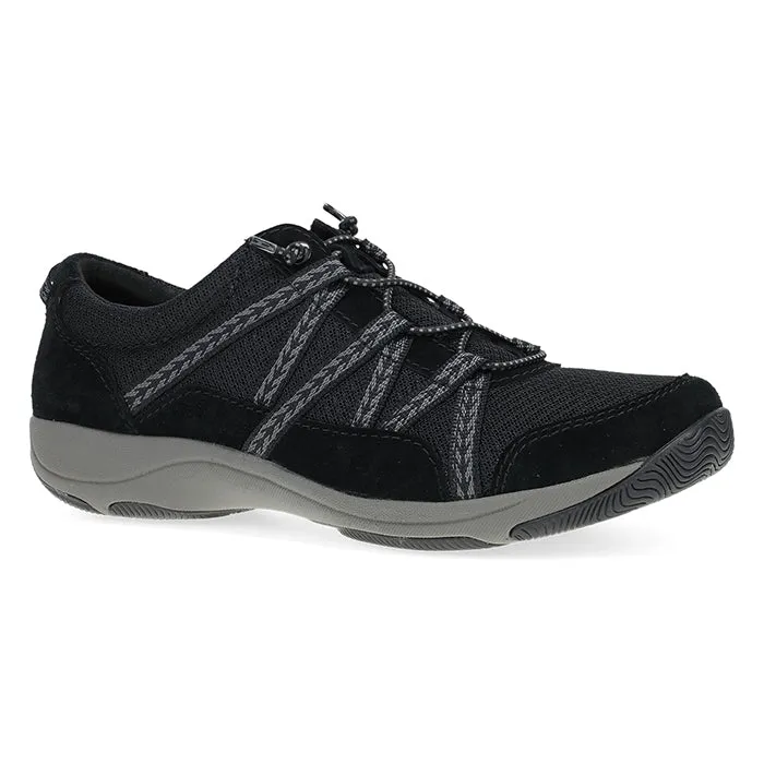 Track Step Pass Hike Womens Dansko Harlyn Wide in Black/Black