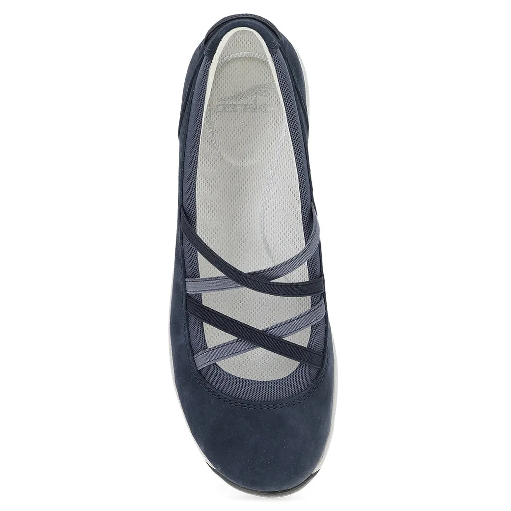 Womens Dansko Harper in Navy Hill Stroll Holiday Style