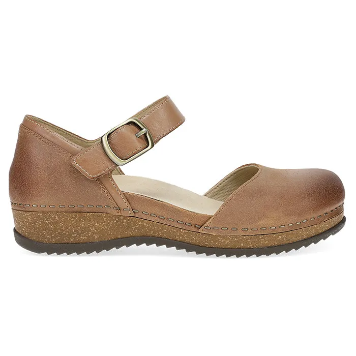 Womens Dansko Mae in Tan Dinner Step Street Pic