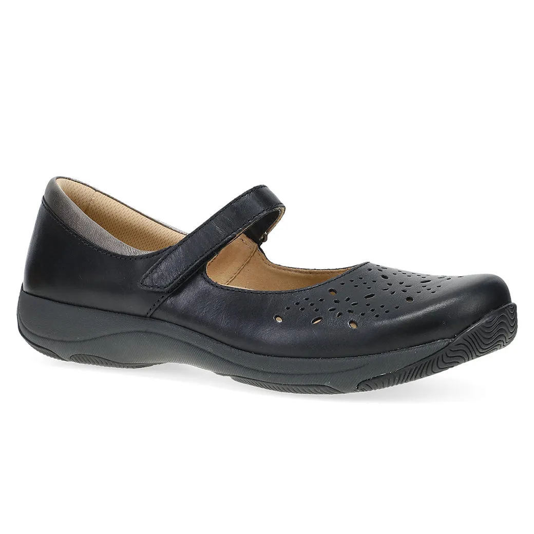 Womens Dansko Stacy Wide in Black Walk Time
