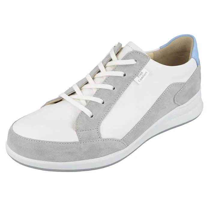 RecycledMaterial Relax Style Womens Finn Comfort Prato in Min/White/Blue