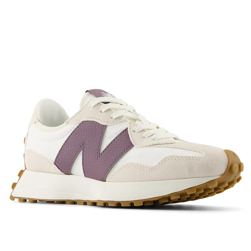 All-Purpose Use Thick sole Womens New Balance 327 in Linen/Sea Salt/Dark Ice Wine