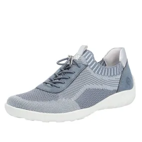 Womens Remonte Liv 18 in Jeans-Ciel/Adria/Silver Coast Hike Recycled Synthetic Upper