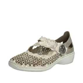 Womens Rieker Doris 62 in Beige Metallic/Perle Anti Abrasion Performance Fit