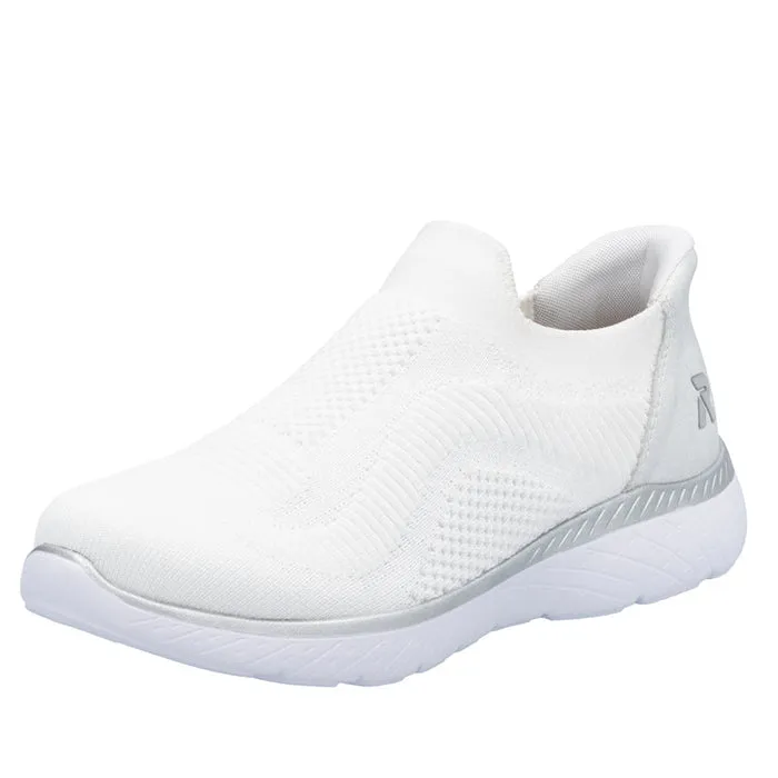 Womens Rieker Edith 72 in Weiss/Ice Tide Jog