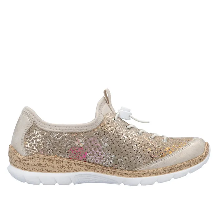 Womens Rieker Nikita V1 in Muschel/Multi/Lightgold/Perle Slip Control