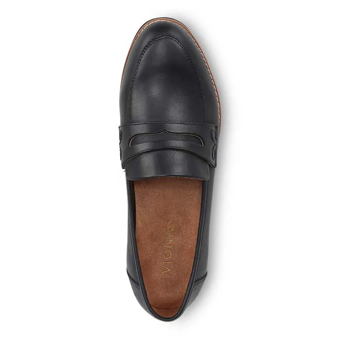 Comfortable Cushion Dynamic Support System Womens Vionic Cheryl II in Navy Blazer