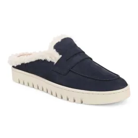 Womens Vionic Uptown Mule in Peacoat Mobility Ease Reinforced Eyelet Durability