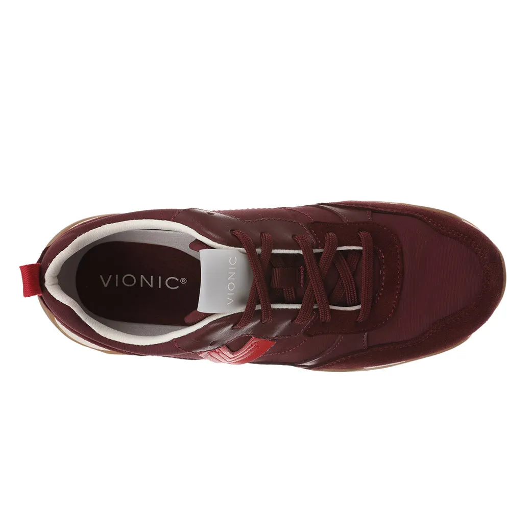 Womens Vionic Walk Slim Glide in Cherry Slip-On Style