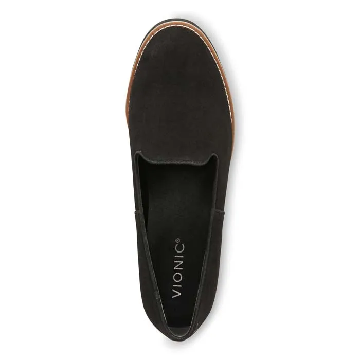 Womens Vionic Willa Wedge in Black Comfy Ride Sprint Walk