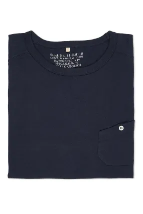 Nigel Cabourn Ladies Navy Classic Freedom Sleeve Big T-Shirt Chic Design
