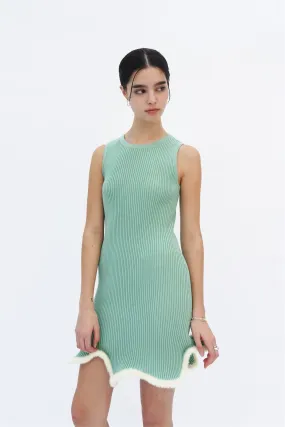 XENA 3D WAVY MINI TANK DRESS Cozy Silhouette