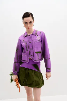 Stretchable Waistband Breathable fabric tech ZEBRINA FAKE CARGO JACKET