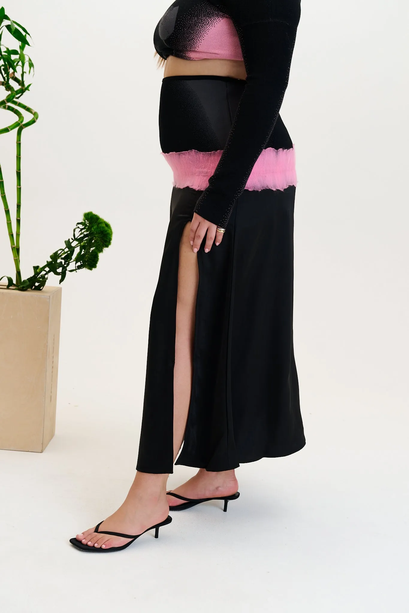 Chic Vibe ZINYA NEEDLE PUNCH MAXI SKIRT